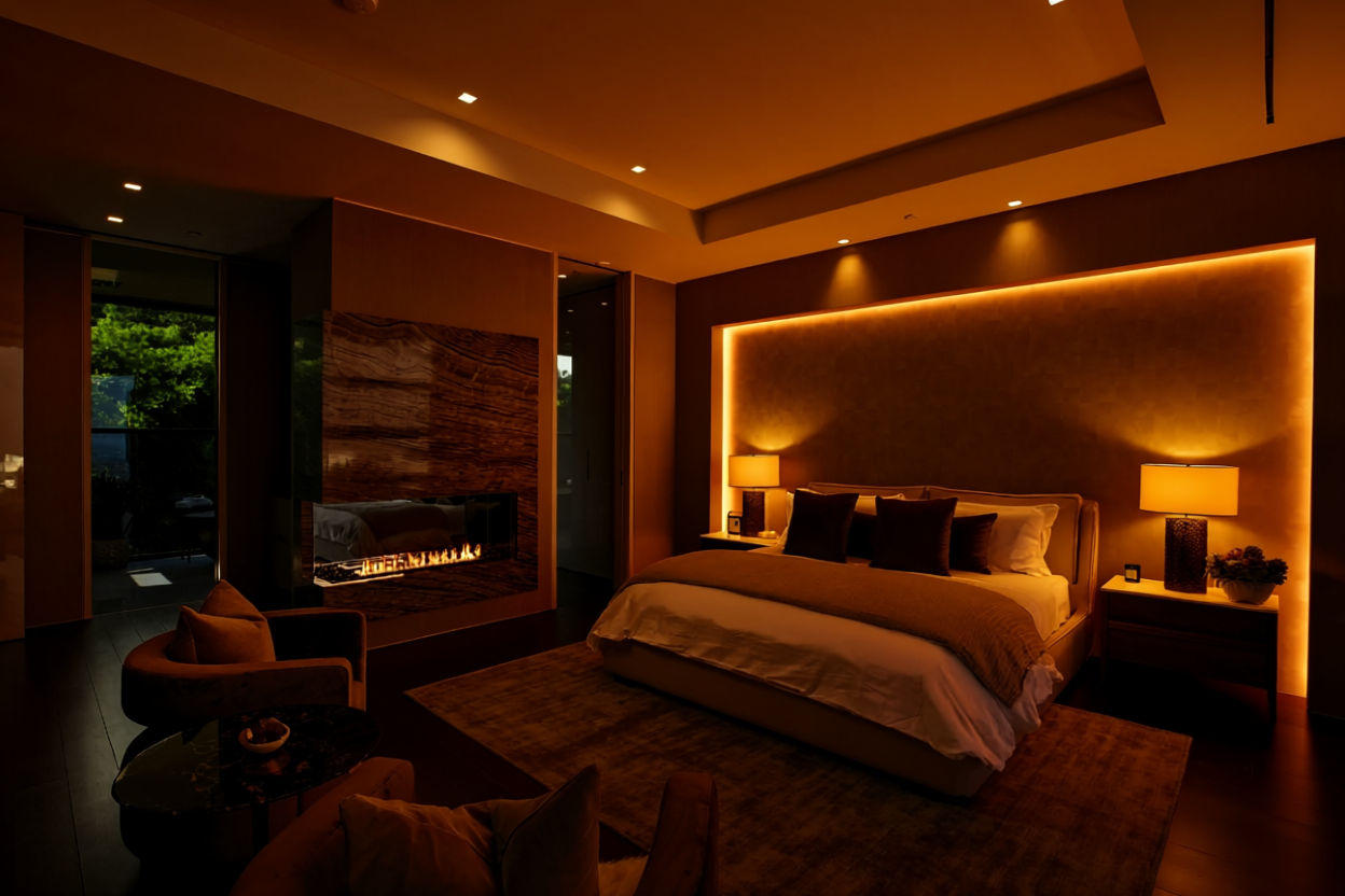 Colorbeam tunable white lighting in a residential setting.