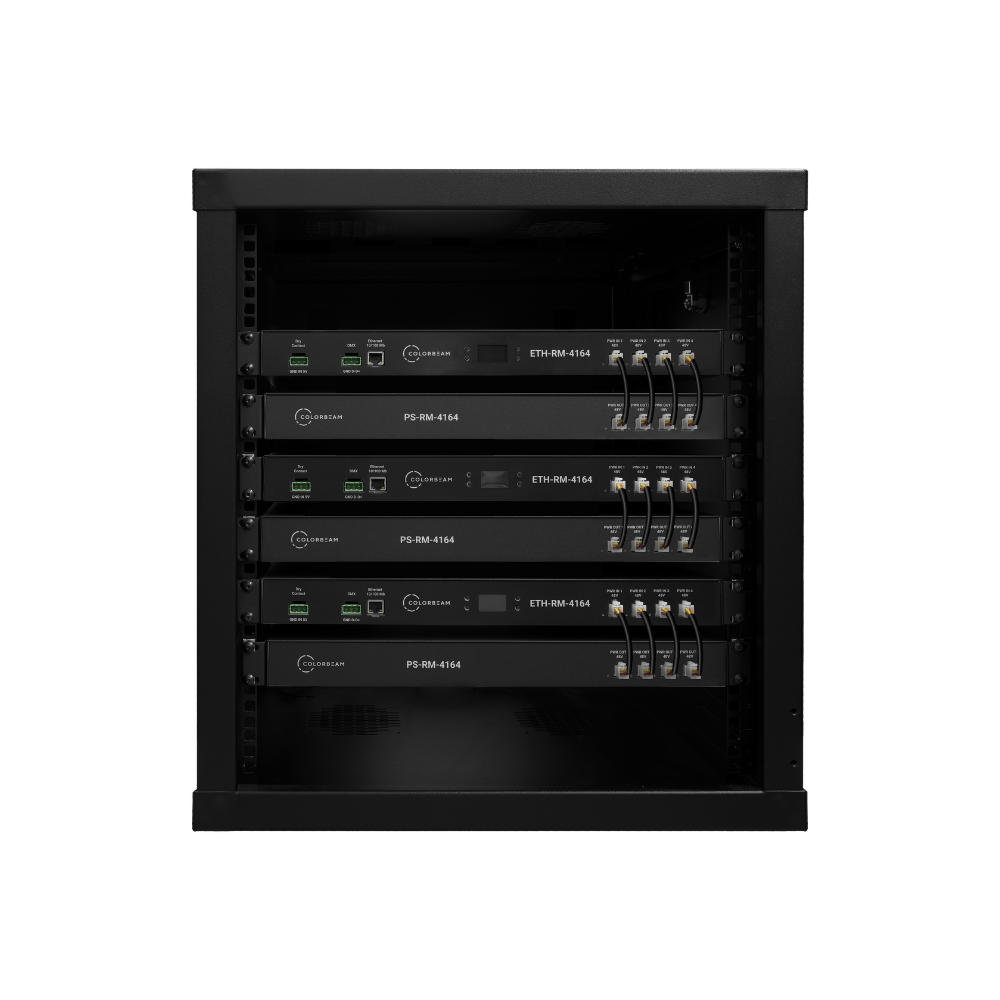 Colorbeam Rackmount DMX Decoder and Power Supply